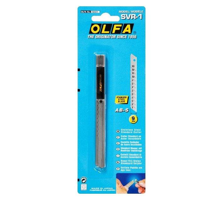 OLFA SVR1-16501- SILVER CUTTER + BLADE OLFA SVR1-16501- SILVER CUTTER + BLADE