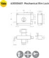 Yale 61000601 Rimlock - Image 2