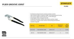 STANLEY 84-111 300mm/12'' Groove Joint Plier | Waterpump Plier - Image 5