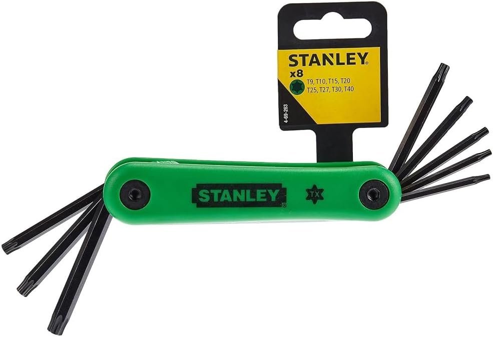Stanley Folding Hex Key Set - Torx (8 Pieces) SET 4-69-263 Folding Hex Key Set , Stanley Folding Hex Key Set - Torx (8 Pieces) SET 4-69-263