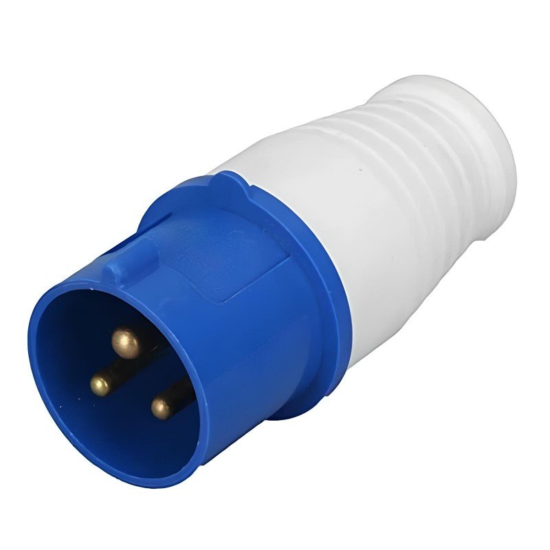 3pin-16amp-industrial-socket-male.jpg INDUSTRIAL SOCKET 16A 3PIN 220V - LSD - Image 1