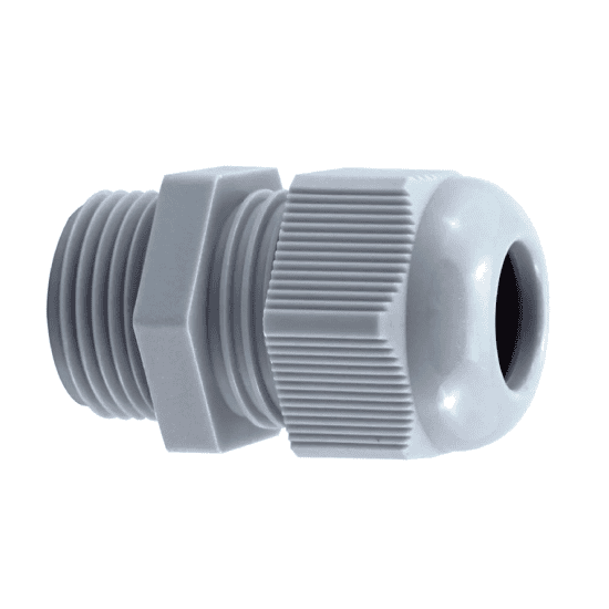 Cable-Gland-PG9-Nylon-IP-68-Silver-grey-KableKonnect.png PG GLAND 16 PVC - GOWEL - Image 1