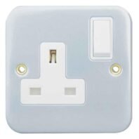 RR Kabel 13A 1-Gang Metal Clad Switch - RR W3001-MC Dubai UAE