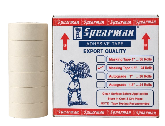 Spearman Masking Tape 1.5 Inch x 25 Yards – White Painters Tape Spearman Masking Tape 1.5 Inch x 25 Yards – White Painters Tape