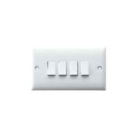 RR Kabel 4-Gang 2-Way Electrical Switch - RR W1021-4G Dubai UAE