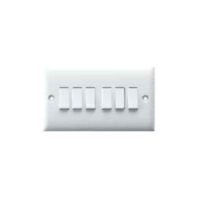 RR Kabel 10A 6-Gang 2-Way Electrical Switch - RR W1022 Dubai UAE